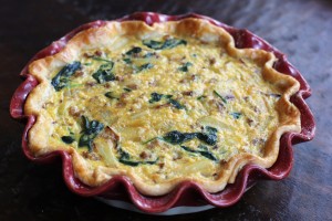 Recipe: Spinach & Pork Quiche - One Hundred Dollars a Month