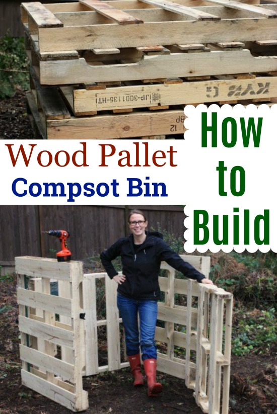 DIY - How to Build a Compost Bin Out of Wood Pallets - One 