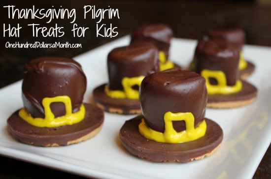 Thanksgiving Pilgrim Hat Treats for Kids - One Hundred 