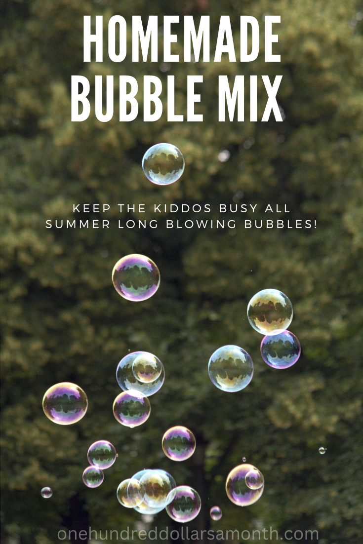 Homemade Bubble Mix for Kids