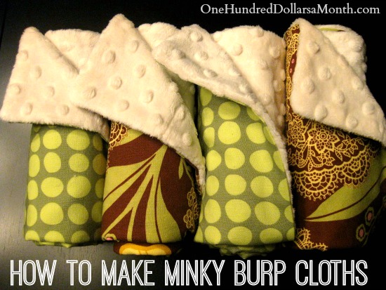 minky burp cloths