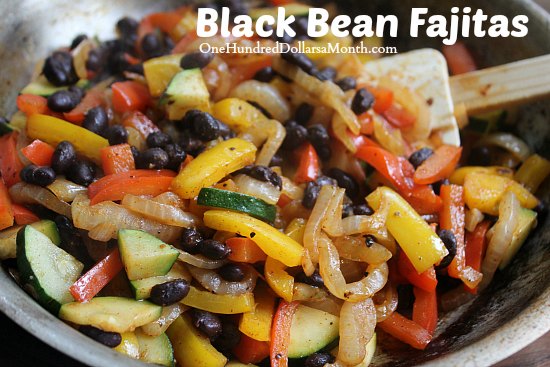 Quick Vegan Fajitas with Black Beans - Eating by Elaine