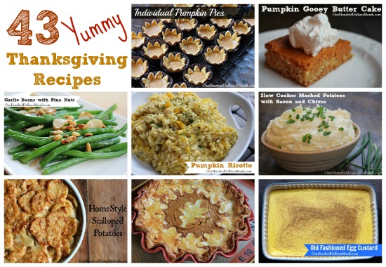 43 Recipes for Your Thanksgiving Feast - One Hundred Dollars a Month