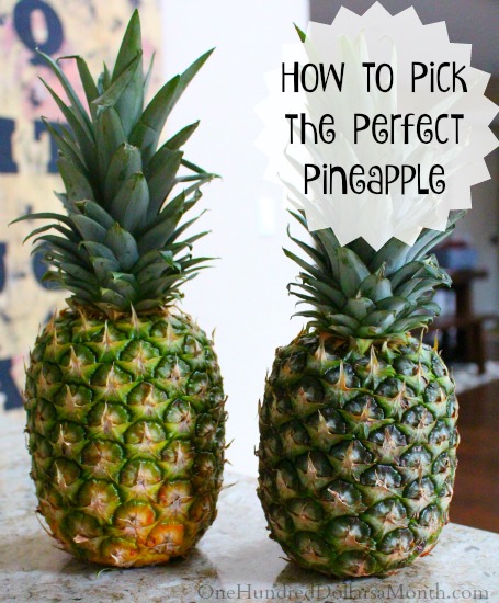 How To Pick The Perfect Pineapple One Hundred Dollars A Month 
