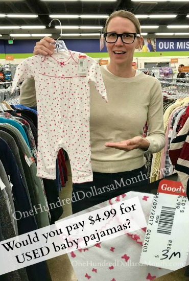 Call Me Crazy But $4.99 for USED Carter's Baby Pajamas is