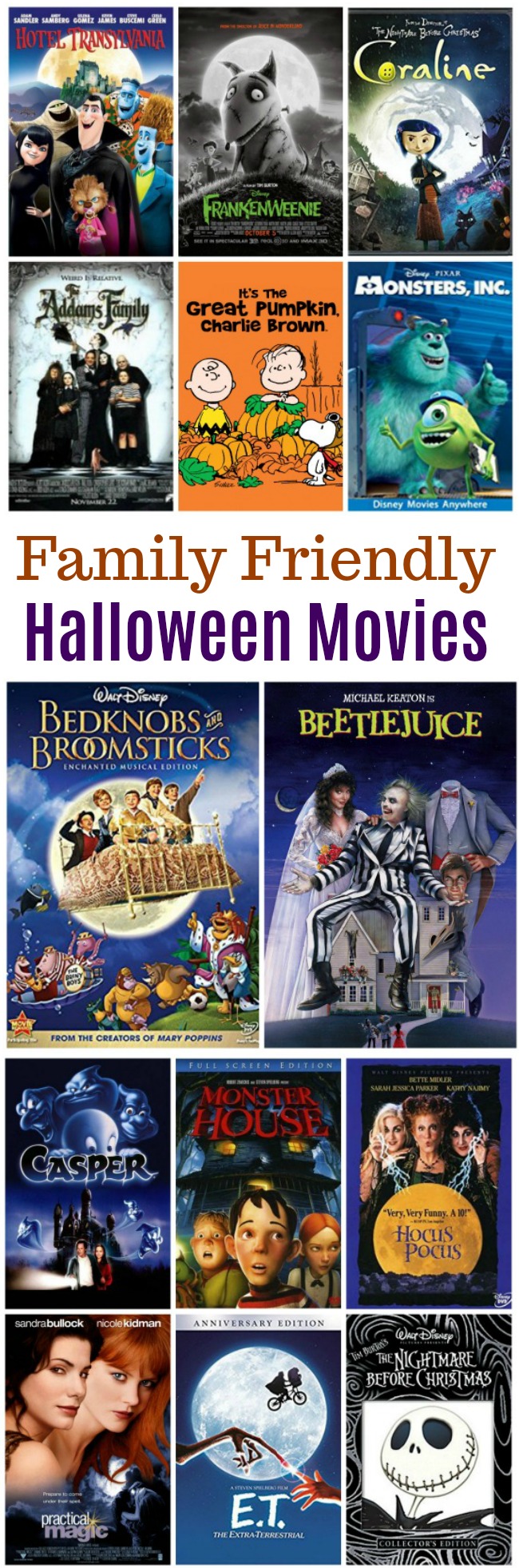 Friday Night At The Movies - Family Friendly Halloween Movies - One ...