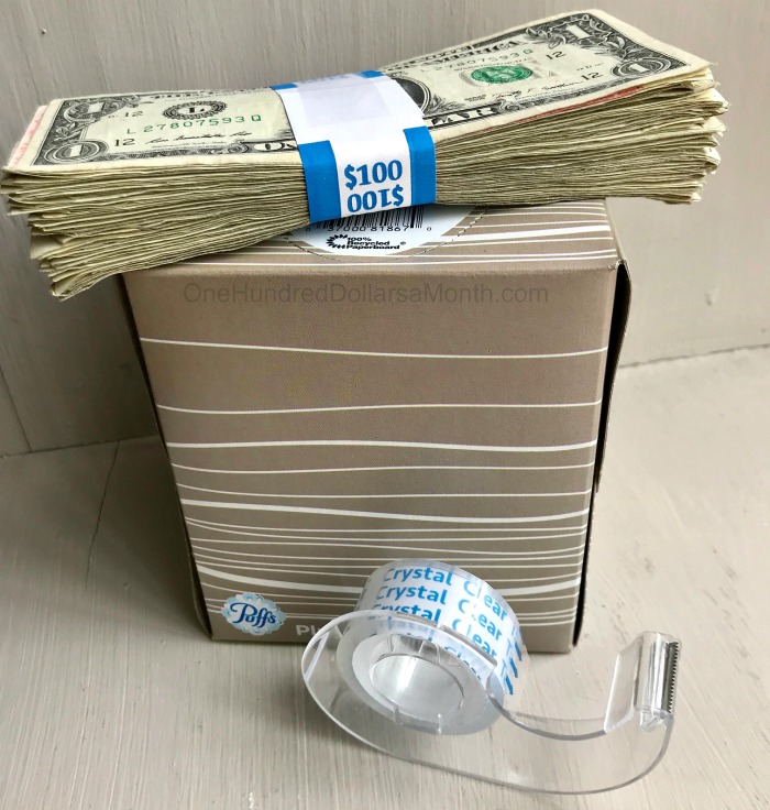 money tissue box